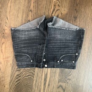 Madewell Black Denim Shorts